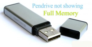 Read more about the article Pen drive not showing full memory Space