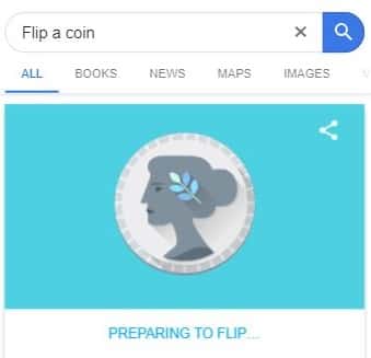 Flip a Coin - Google Easter Egg