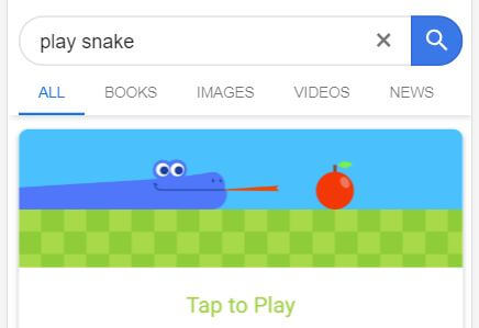 Play Snake - Google Easter Egg