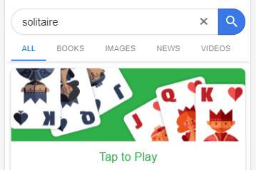 Solitaire - Google Easter Egg