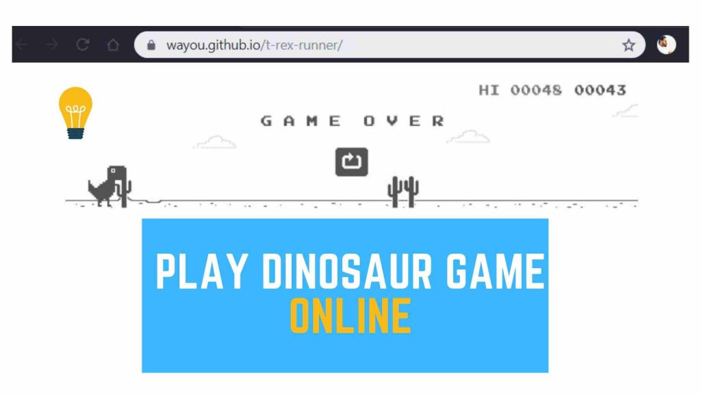 Play T-rex game online