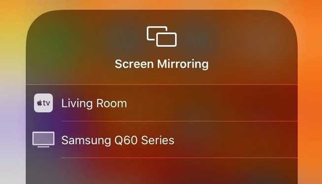 Screen mirroring on iPhone and iPad to TV