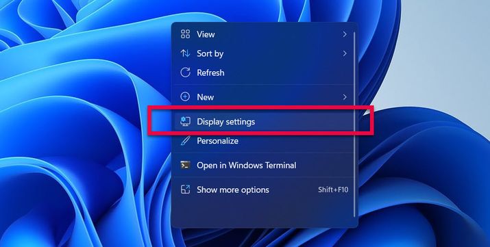 Windows Display settings