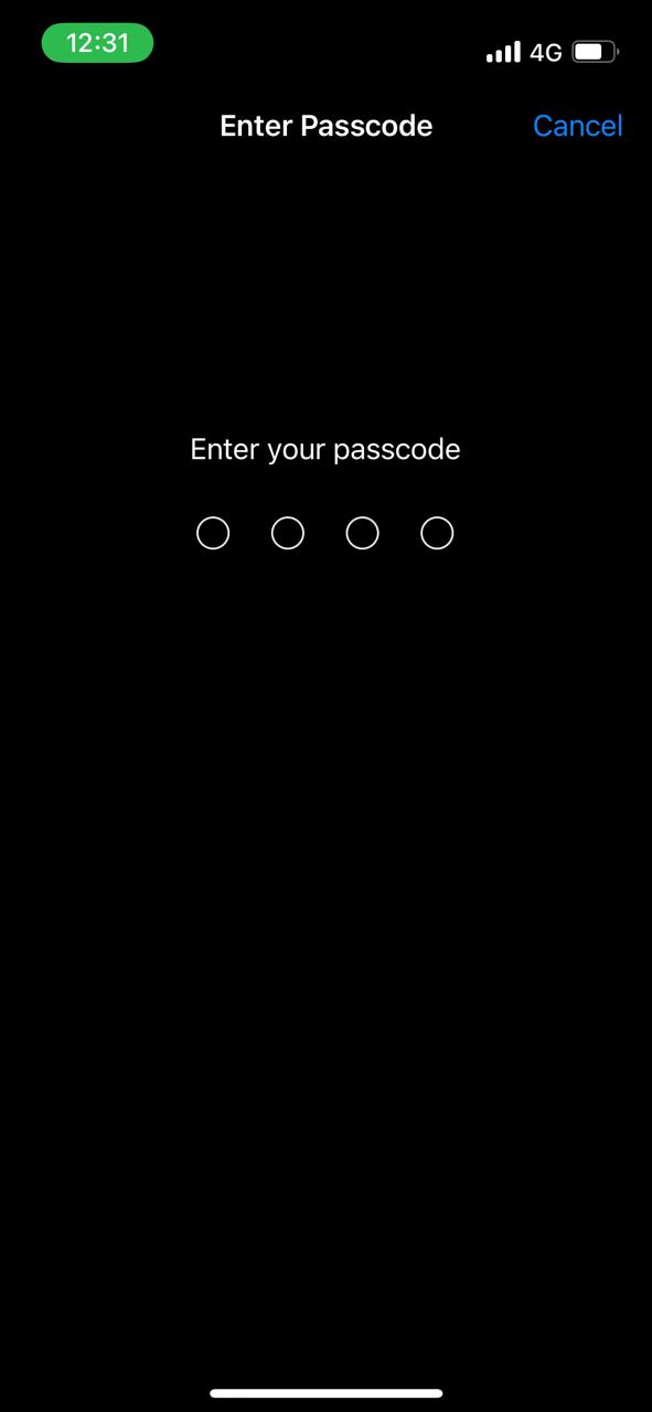 Enter Passcode