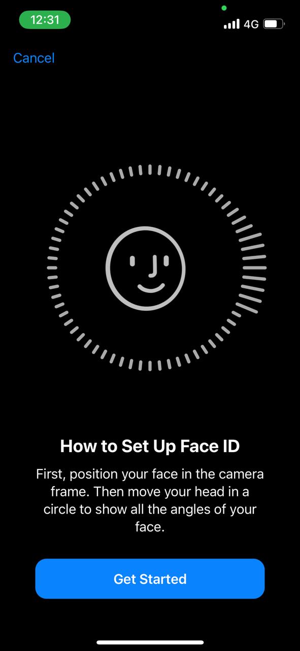 Set up Face ID