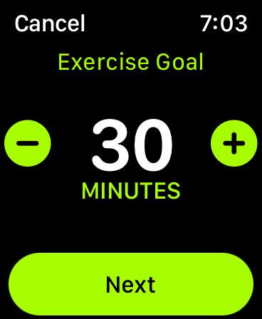 Exercise Goal