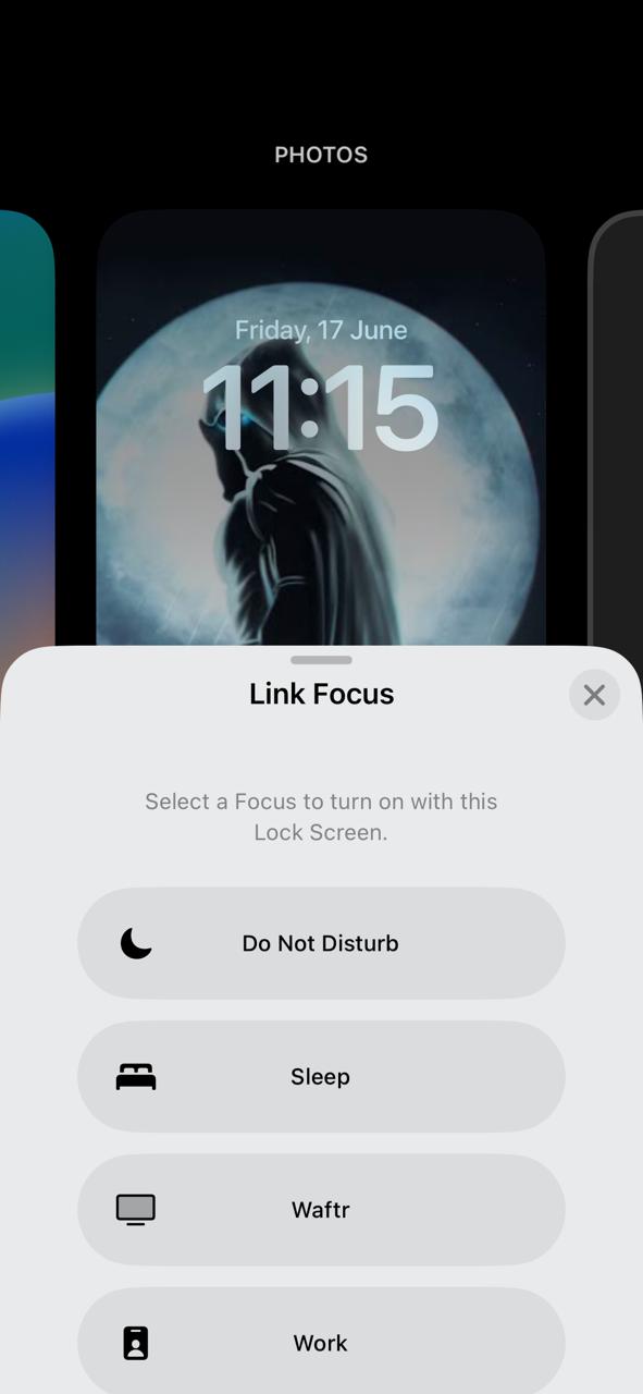 Link Focus to Wallpaper